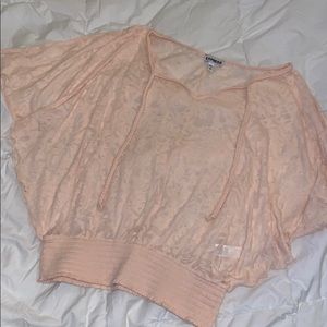 Sheer batwing Express shirt